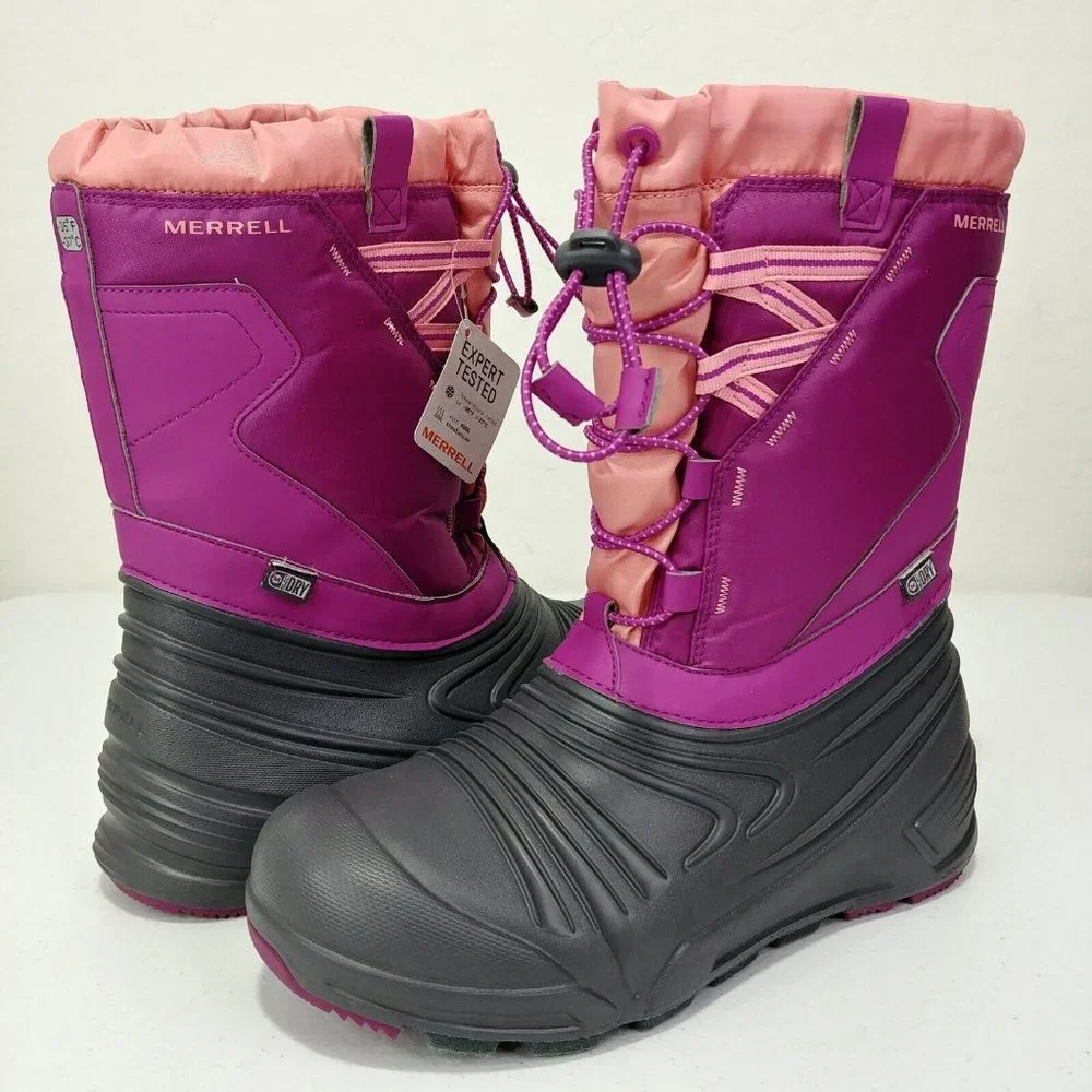 Merrell Snow Winter Boots M-Snow Quest Lite 2.0 WTPF Size 5M Big Kids